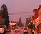Rainbow over Maine Street